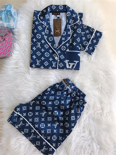 lv inspired pyjamas wholesale|louis vuitton pinstripe pajamas.